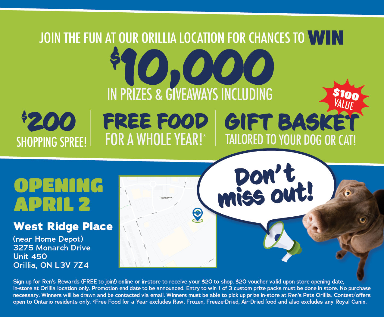 Join the fun at our Orillia location for a chance to win $10000 in prices and giveaways