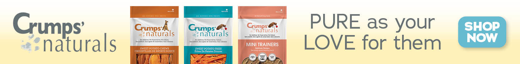 Crumps' naturals - pure as your love for them