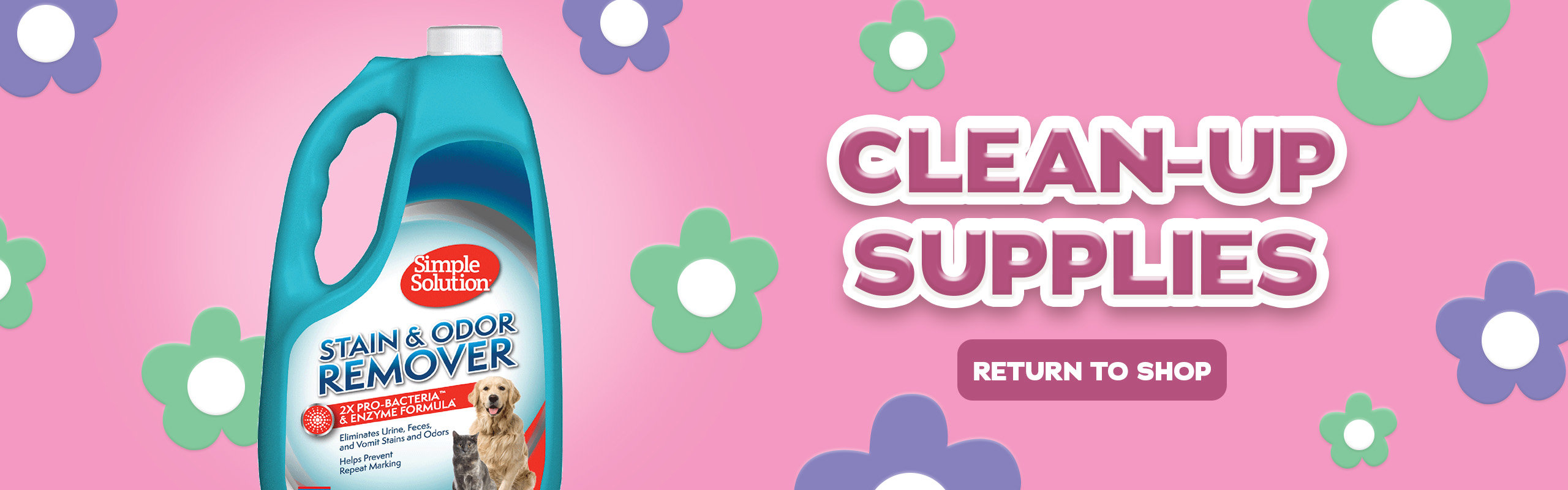 Clean Up Supplies Header Banner