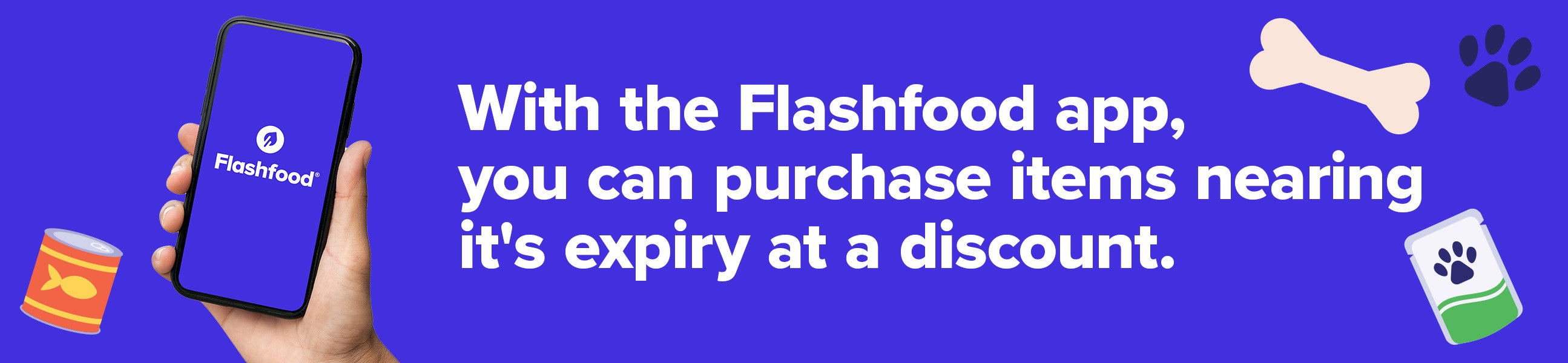 with the flashfood app, you can purchase items nearing it's expiry at a discount