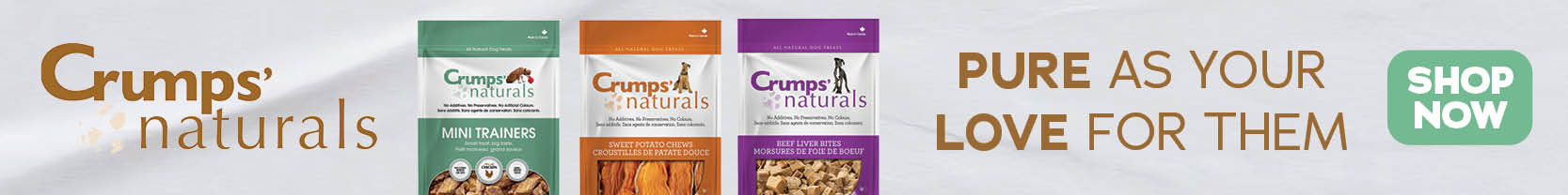 Crumps' naturals - pure as your love for them