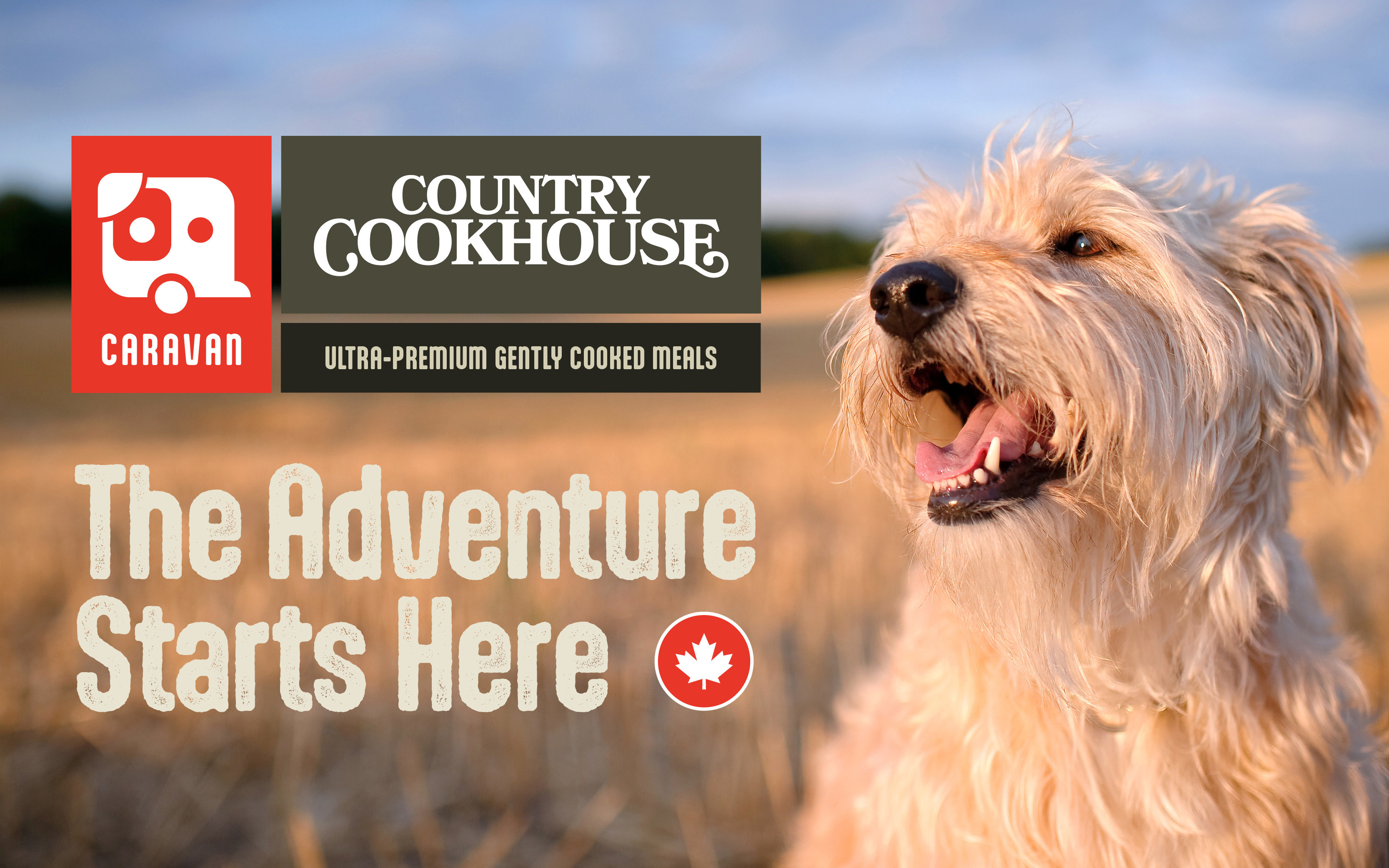Caravan Country Cookhouse - The Adventure Starts Here - Made in Canada - The best-value gently cooked dog food in canada 