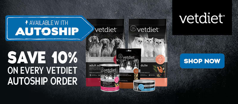 Save 10% on Every Vetdiet AutoShip Order. Shop now!