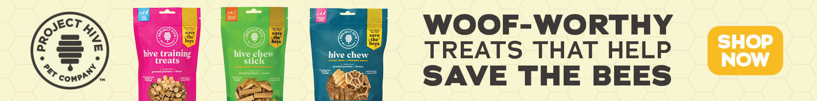Project hive pet company - woof-worthy treats that help save the bees
