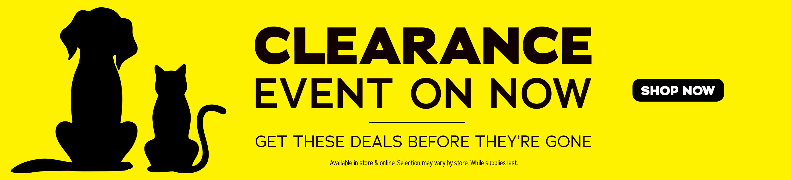 Clearance event on now! Get these deals before they're gone - shop now