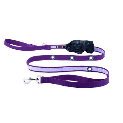 2-Tone Hands Free Lead - Purple & Lavender - 1"W x 6'L