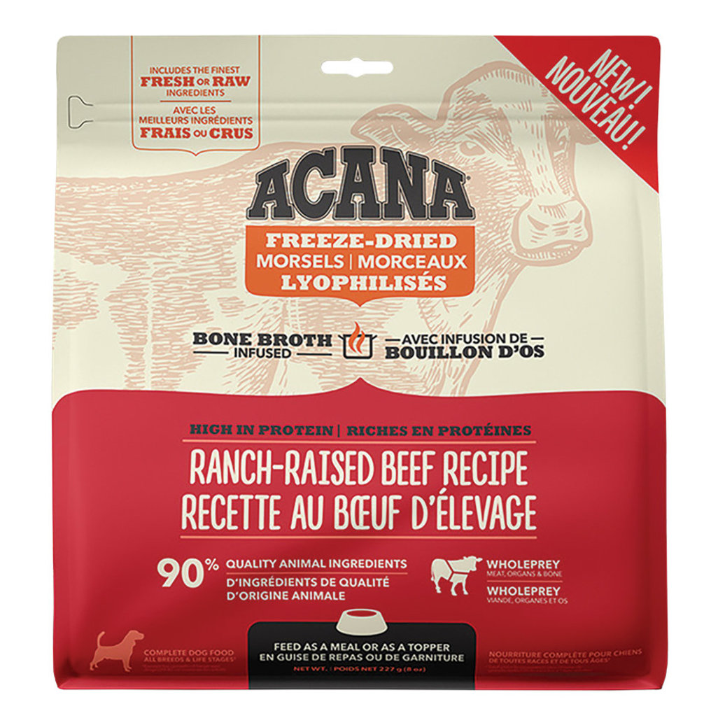 View larger image of Acana, Adult - FD Morsels - Ranch Raised Beef - 227 g - Freeze Dried Dog Food