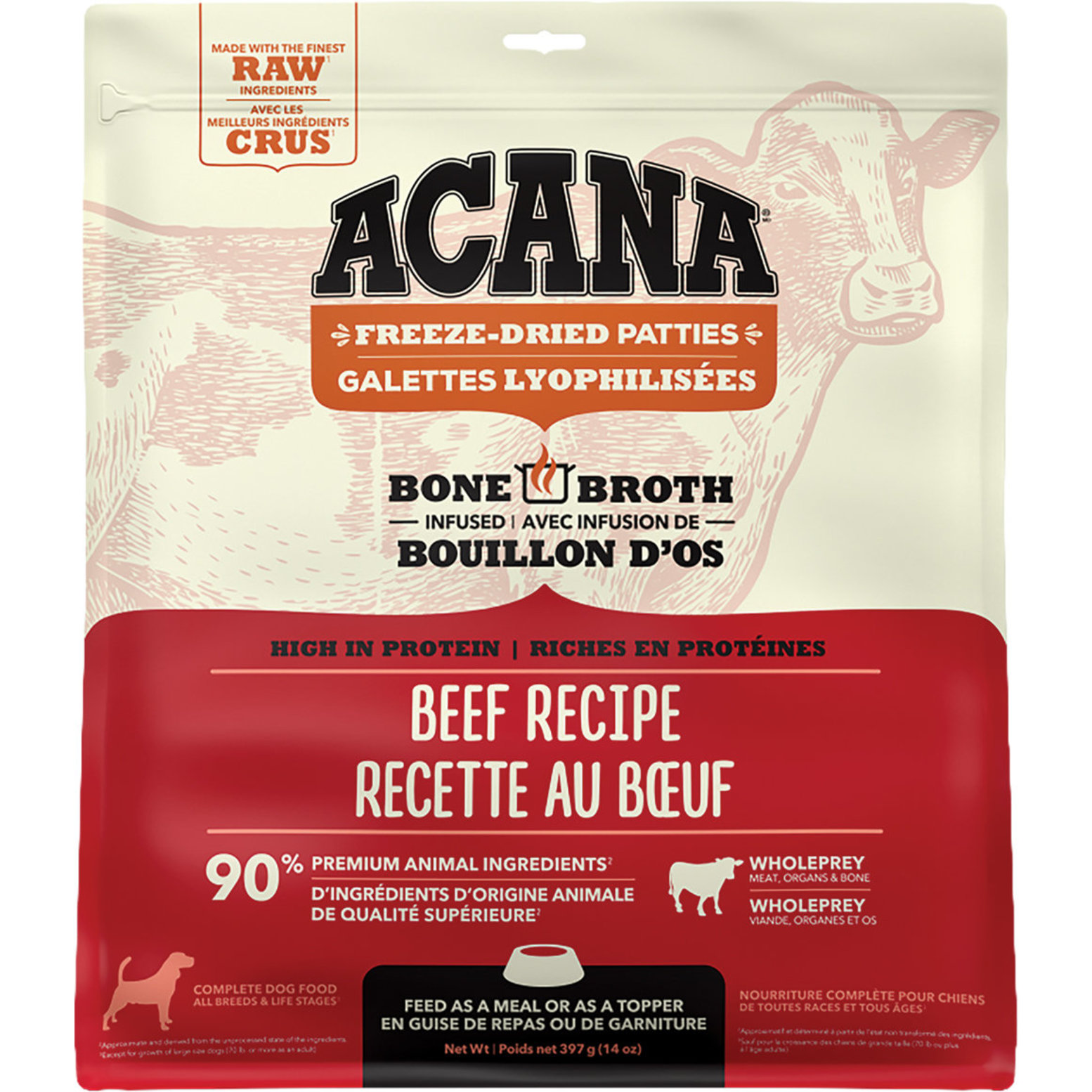 Acana Adult FD Patties Ranch Raised Beef 397 g Ren s Pets