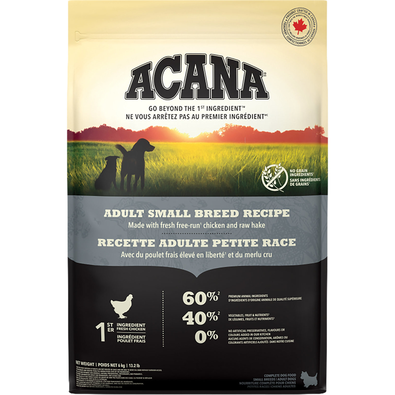 Acana small breed kibble size best sale