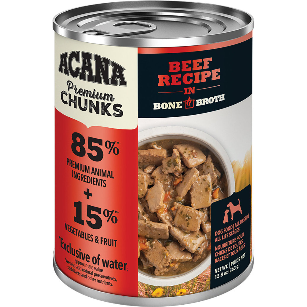 View larger image of Acana, Can, Adult - Beef Recipe in Bone Broth - 363 g - Wet Dog Food