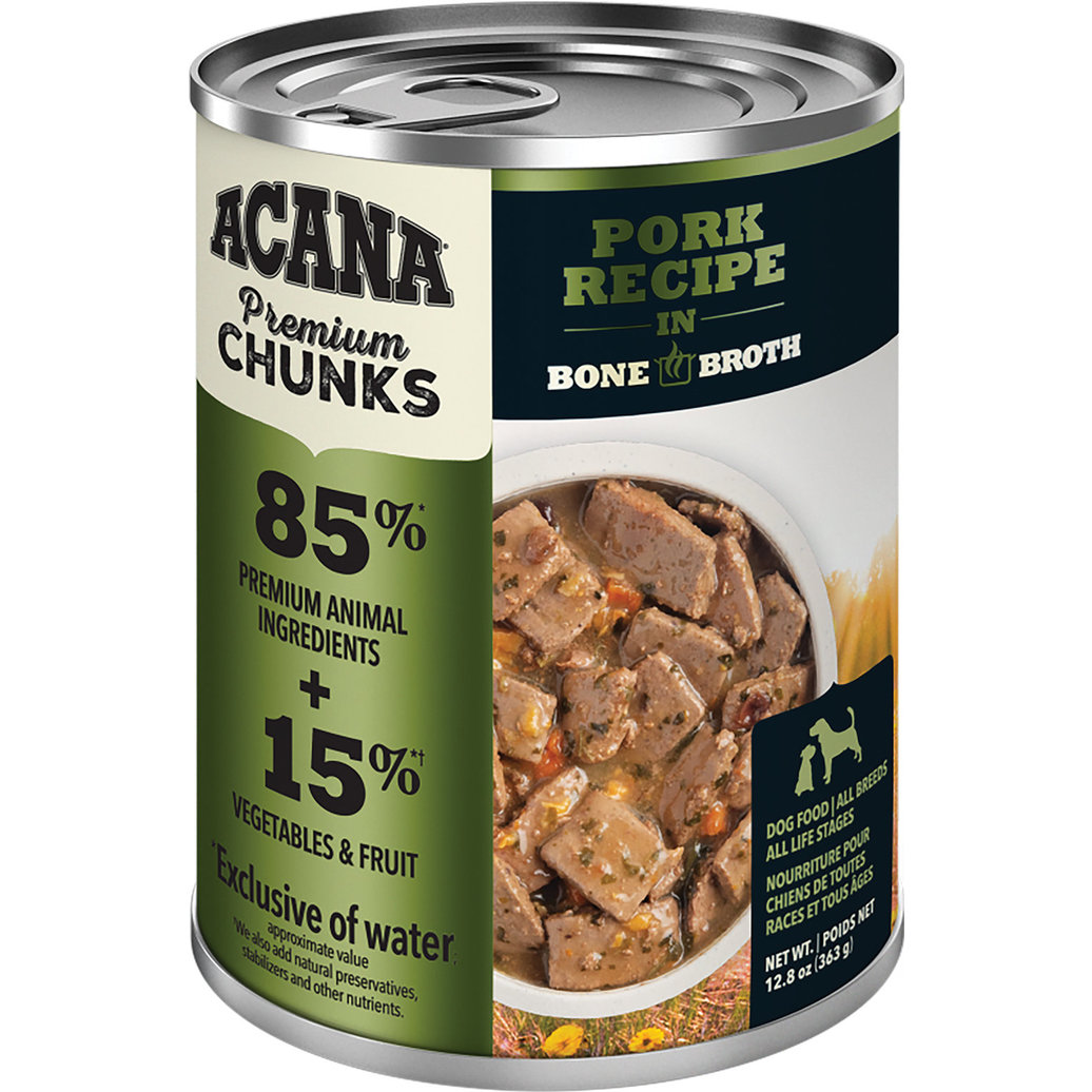 View larger image of Acana, Can, Adult - Pork Recipe in Bone Broth - 363 g - Wet Dog Food