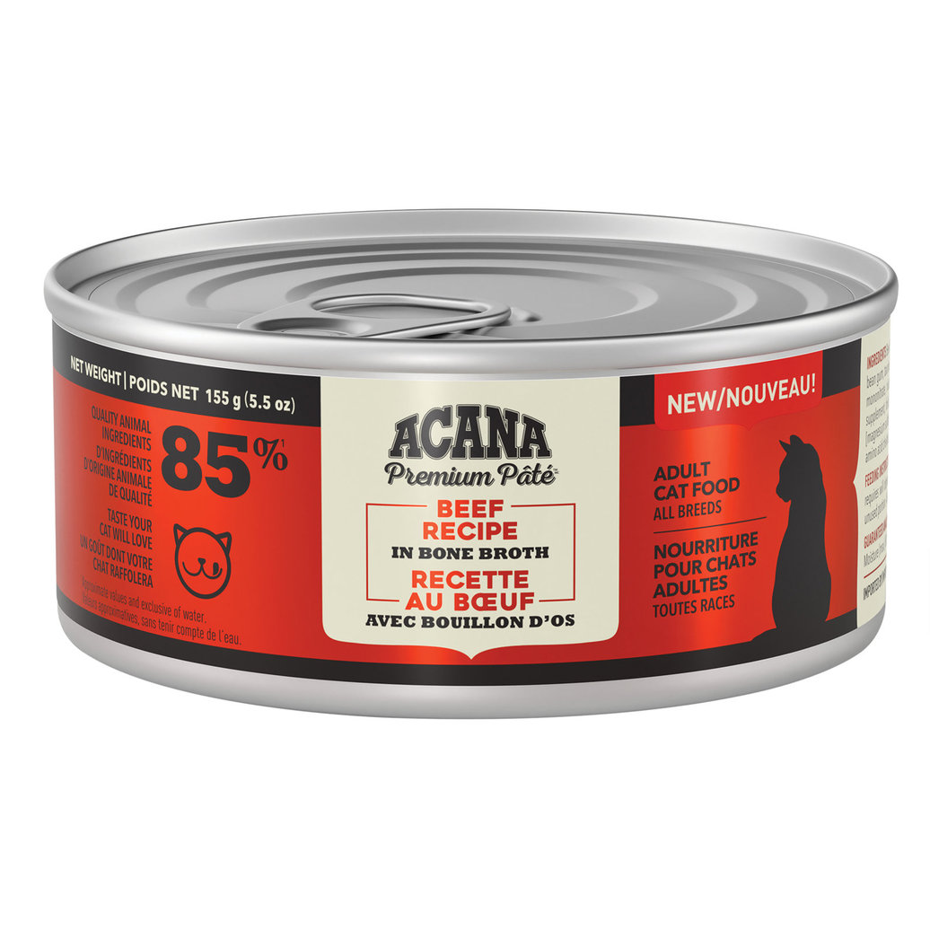 View larger image of Acana, Feline Adult - Beef in Bone Broth - 155 g - Wet Cat Food