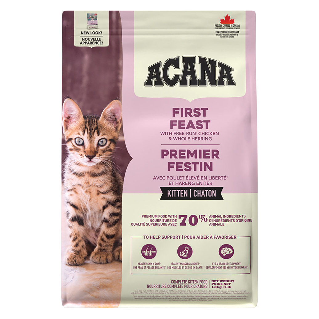 View larger image of Acana, Kitten - First Feast - 1.8 kg - Dry Cat Food