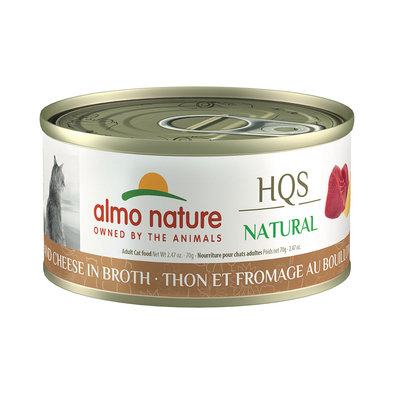 Almo Nature, Can Feline Adult - Tuna & Cheese in Broth - 2.5 oz - Wet Cat Food