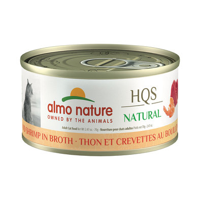Almo Nature, Can Feline Adult - Tuna & Shrimp in Broth - 2.5 oz - Wet Cat Food