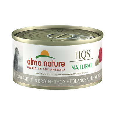 Almo Nature, Can Feline Adult - Tuna & Whitebait in Broth - 2.5 oz - Wet Cat Food