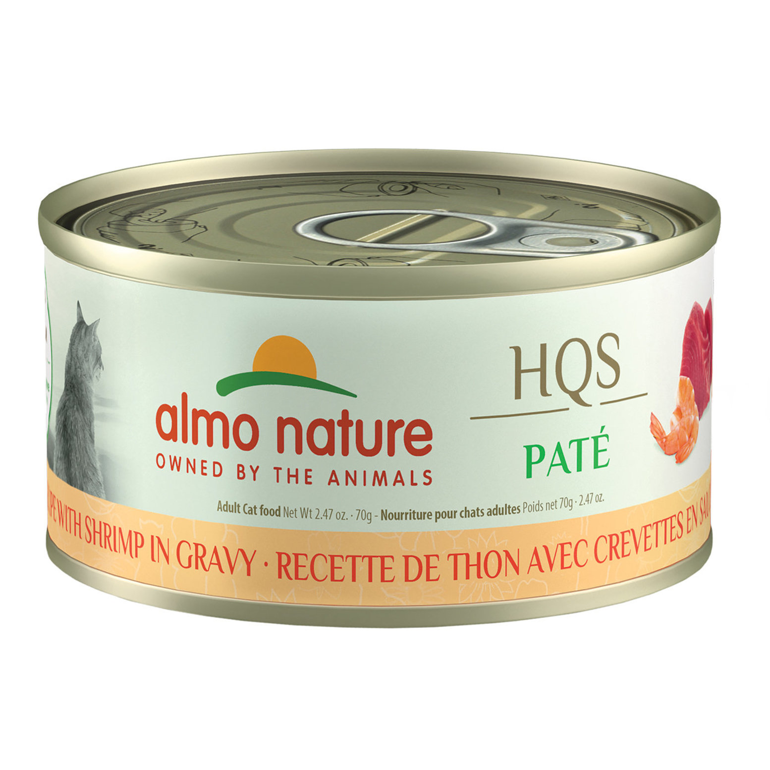 Almo Nature Can Feline Tuna Pate w Shrimp in Gravy 70g Ren s