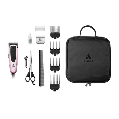 Andis, Easy Clip Versa Clipper Kit - Pink - Grooming Clipper