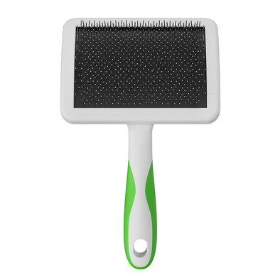 Andis, Firm Slicker Brush - Green/White - Large - Grooming Brushes & Slickers