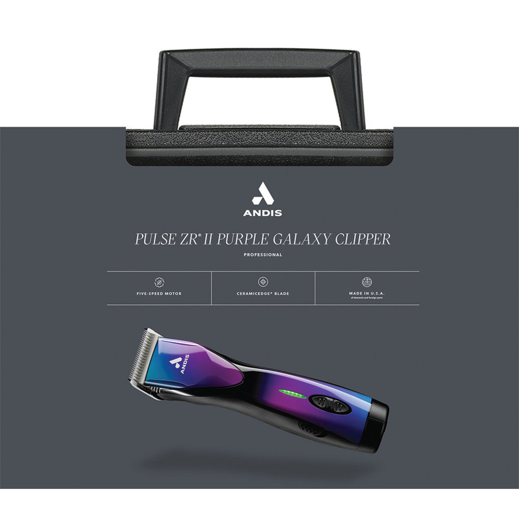 View larger image of Andis, Pulse ZR II Galaxy Cordless Clipper - Purple - Grooming Clipper