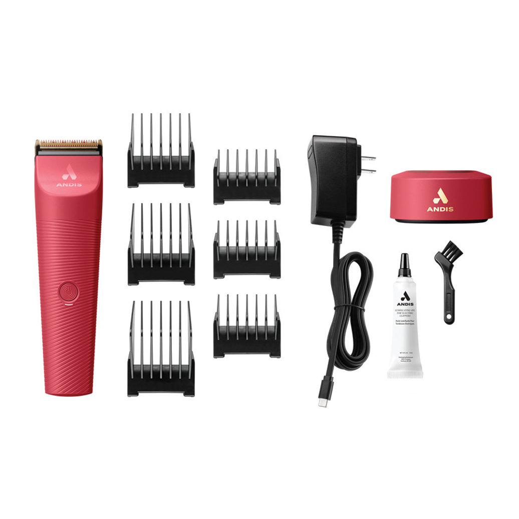 View larger image of Andis, Vida Cordless Clipper - Raspberry - Grooming Clipper