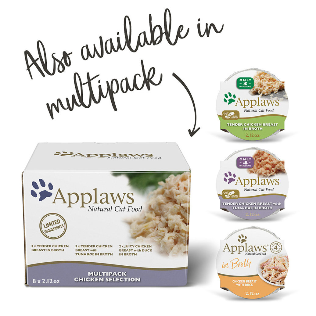 View larger image of Applaws, Pot, Feline Adult - Chicken Breast w/ Duck - 60 g - Wet Cat Food