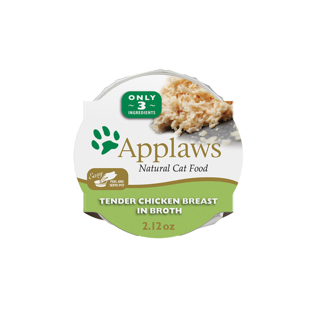 View larger image of Applaws, Pot, Feline Adult - Chicken Breast in Broth - 60 g - Wet Cat Food
