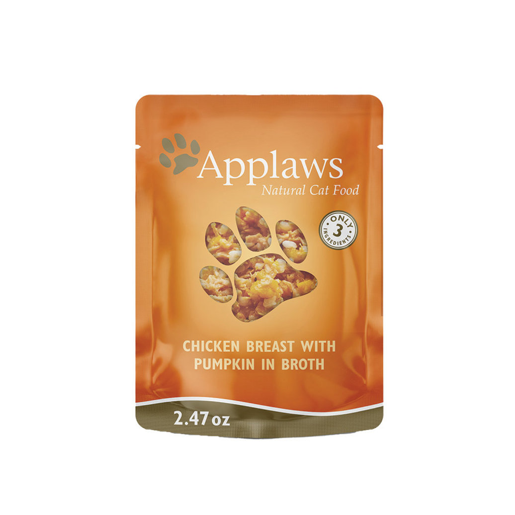 View larger image of Applaws, Pouch, Feline Adult - Chicken w/ Pumpkin - 68 g - Wet Cat Food