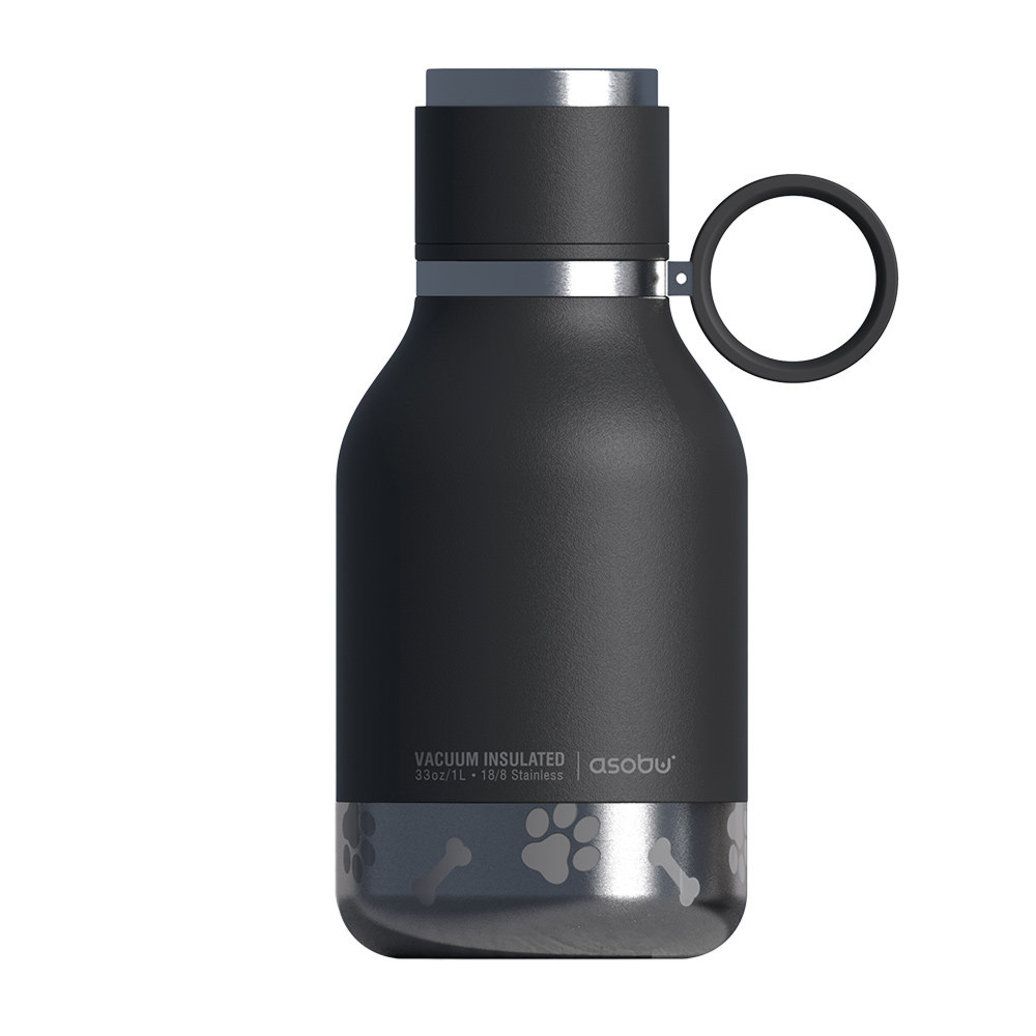 View larger image of ASOBU, Dog Bowl Bottle - Stainless Steel - Black