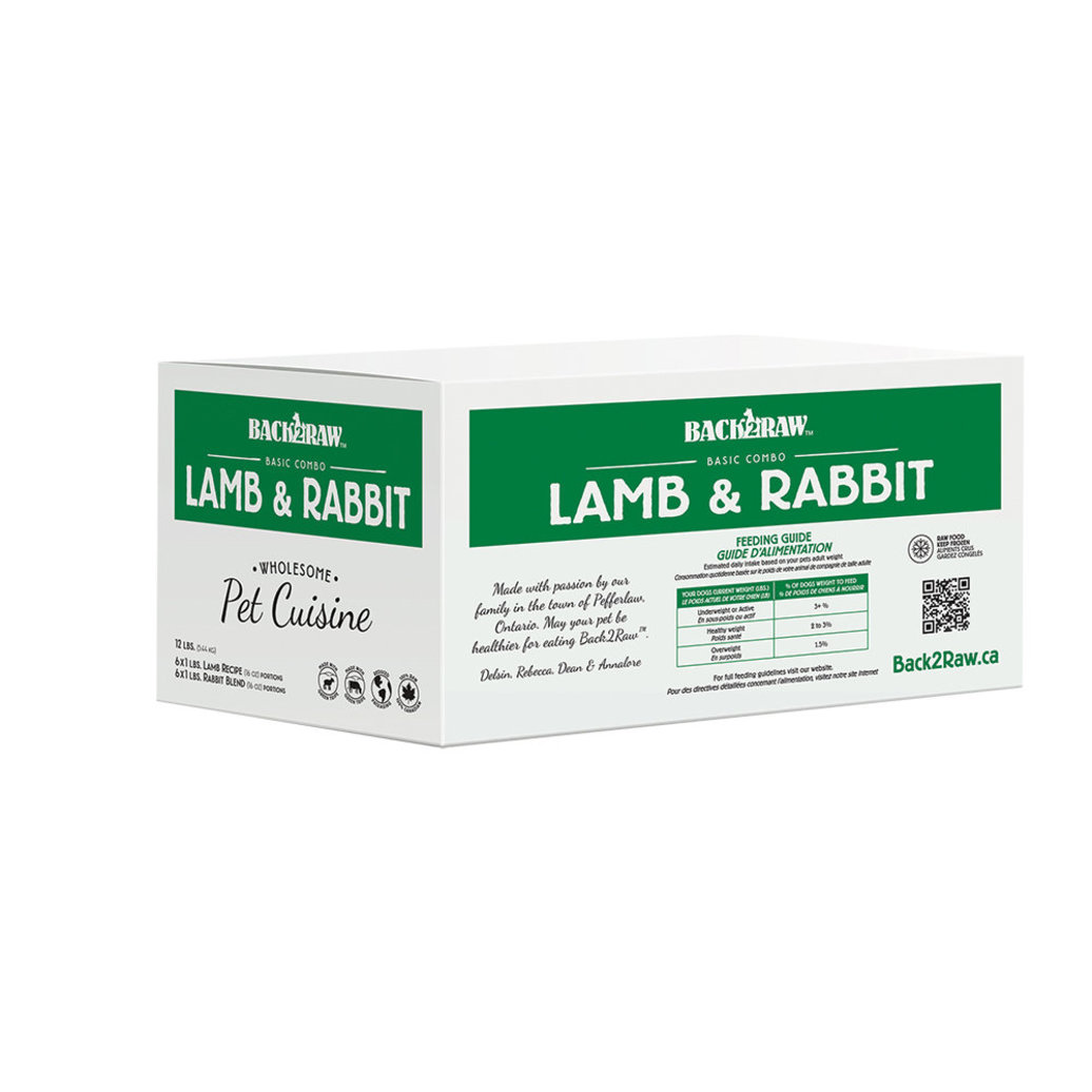 View larger image of Back2Raw, Basics, Patty - Lamb & Rabbit Blend - 5.44 kg(12x0.45kg)