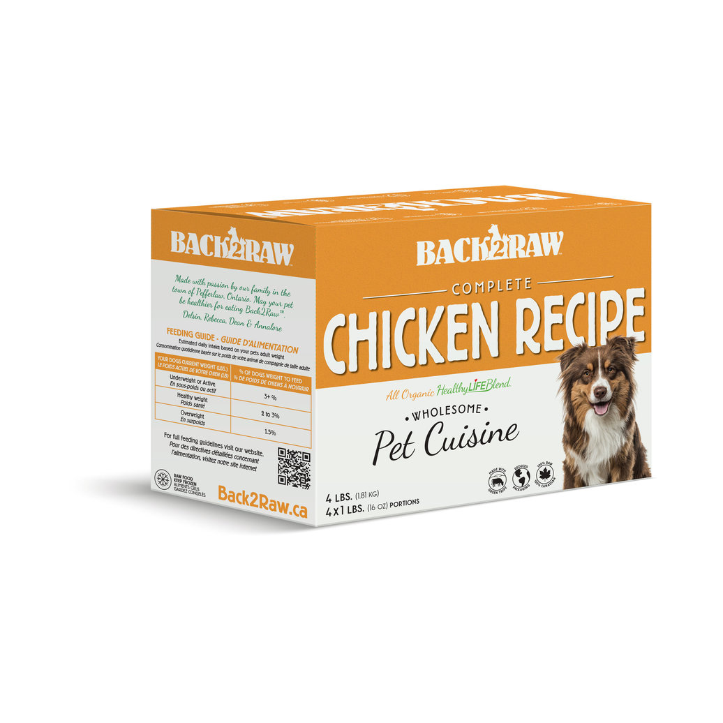 View larger image of Back2Raw, Complete - Chicken Recipe - 1.81 kg - 4 x 1 lb