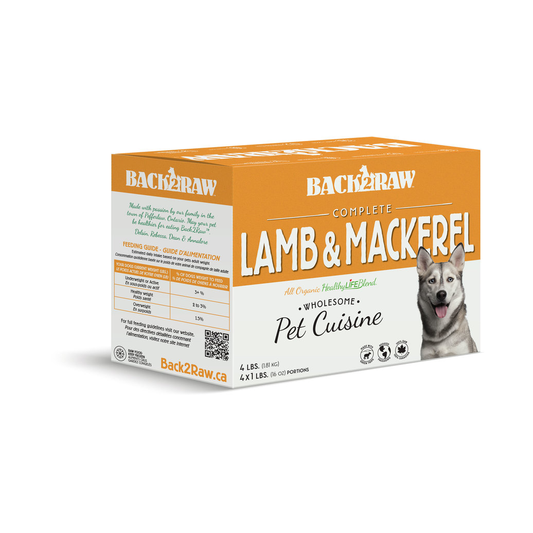 View larger image of Back2Raw, Complete - Lamb & Mackerel - 1.81 kg - 4 x 1 lb