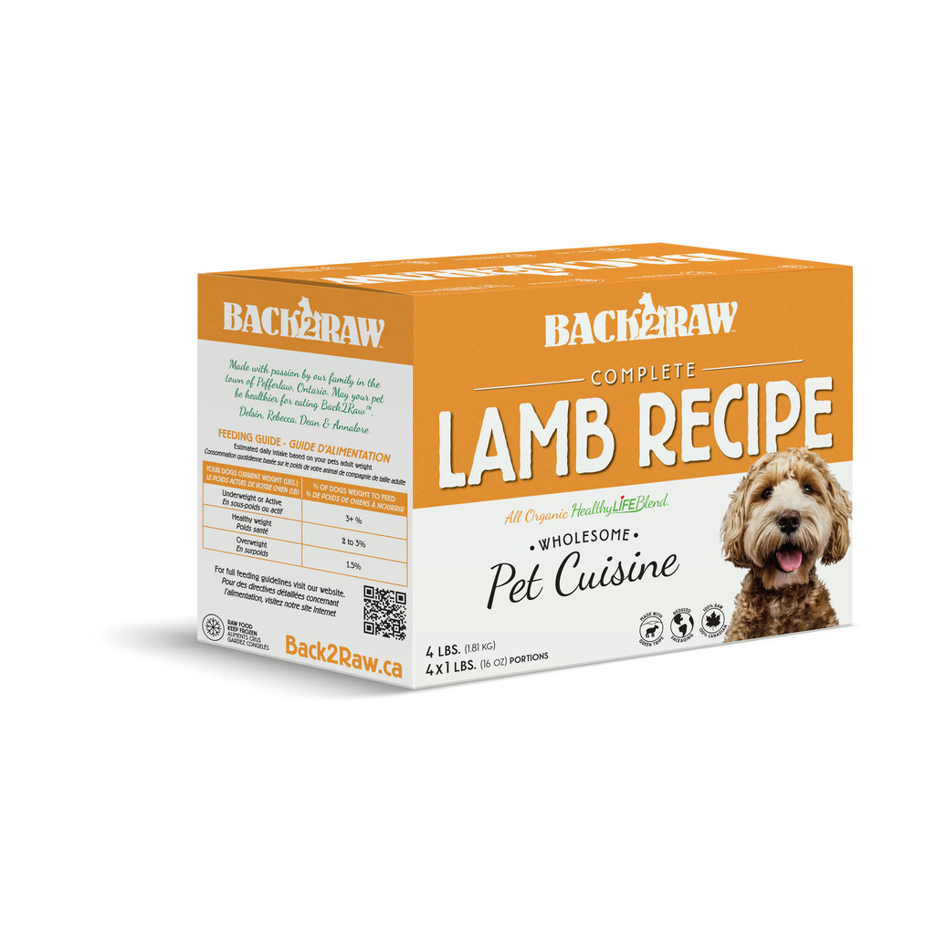 View larger image of Back2Raw, Complete - Lamb Recipe - 1.81 kg - 4 x 1 lb