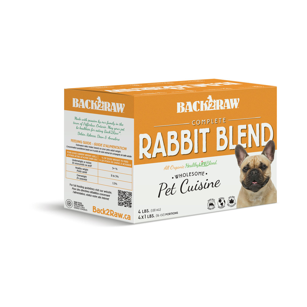 View larger image of Back2Raw, Complete - Rabbit Blend - 1.81 kg - 4 x 1 lb