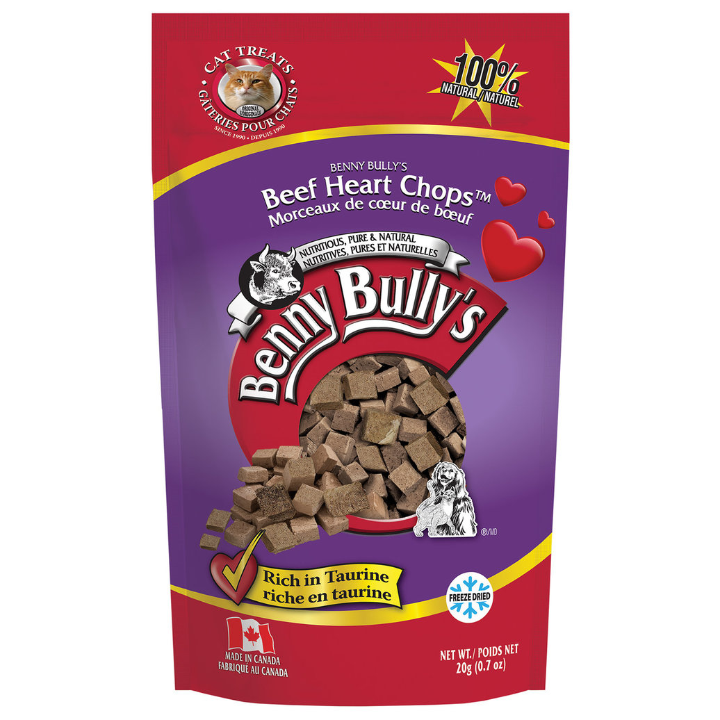 View larger image of Benny Bully's, Feline Beef Heart Chops - 20 g - Cat Treat