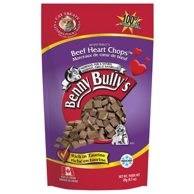 Benny Bully's, Feline Beef Heart Chops - 20 g