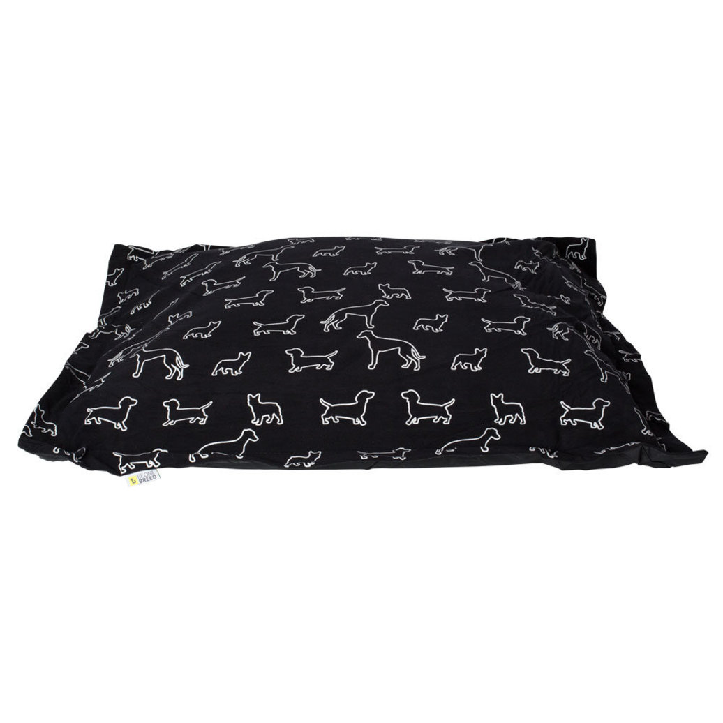 View larger image of BeOneBreed, Cloud Pillow - Black Doggies