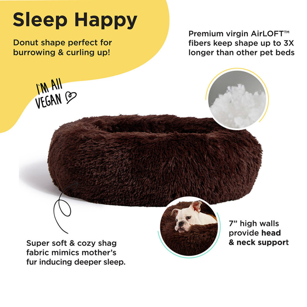 View larger image of Best Friends by Sheri, Donut Shag Bed - Dark Chocolate