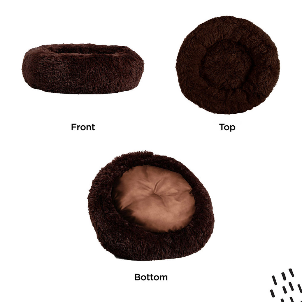 View larger image of Best Friends by Sheri, Donut Shag Bed - Dark Chocolate