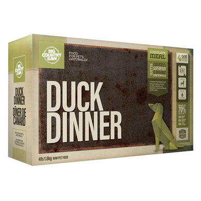 Big Country Raw, Duck Dinner - 4 lb