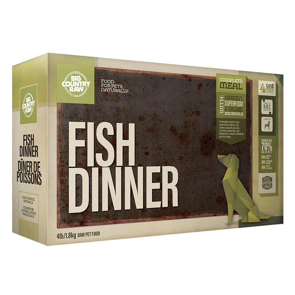 View larger image of Big Country Raw, Fish Dinner - 4 lb - Frozen Dog Food