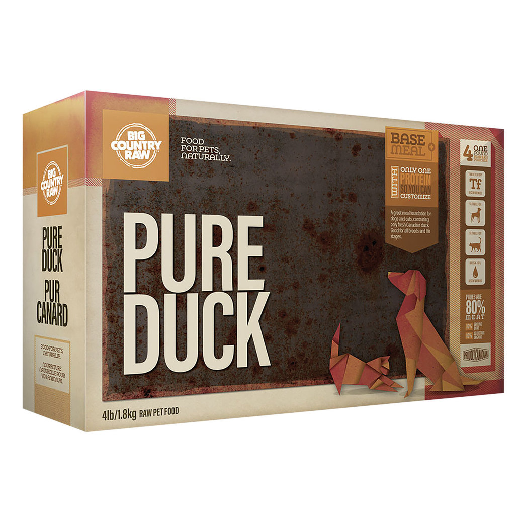 View larger image of Big Country Raw, Pure Duck - 4 lb
