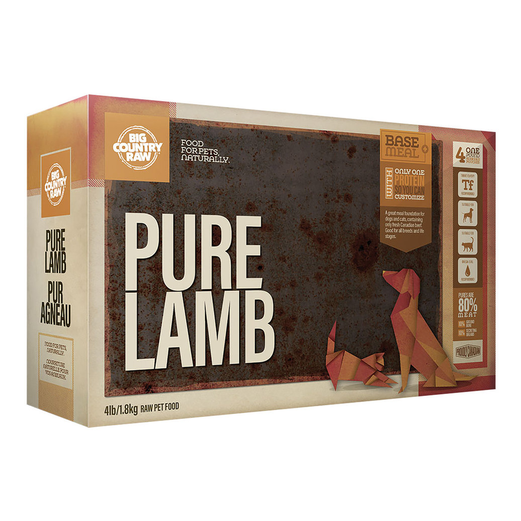 View larger image of Big Country Raw, Pure Lamb - 4 lb