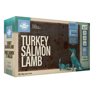 Big Country Raw, Turkey Salmon Lamb - 4 lb