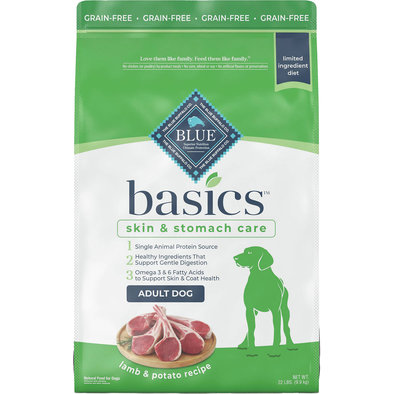 Blue Buffalo, Adult - Basics LID Grain Free - Lamb - Dry Dog Food