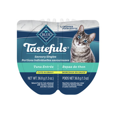 Blue Buffalo, Adult Feline - Tastefuls Spoonless - Tuna in Gravy - 73 g - Wet Cat Food