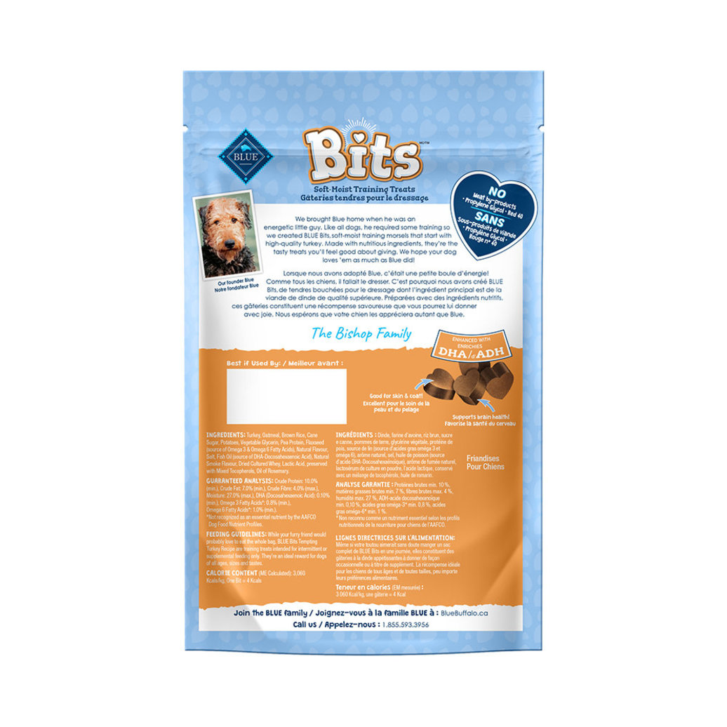 View larger image of Blue Buffalo, Blue Bits - Turkey Soft Treats - 113 g - Dog Treat