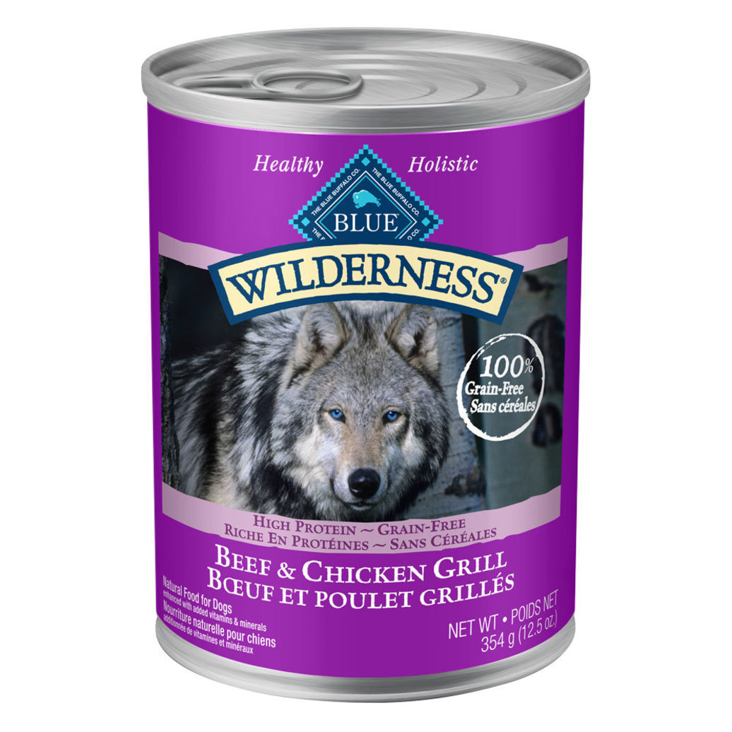 View larger image of Blue Buffalo, Can, Adult - Wilderness - Beef & Chicken - 354 g - Wet Dog Food
