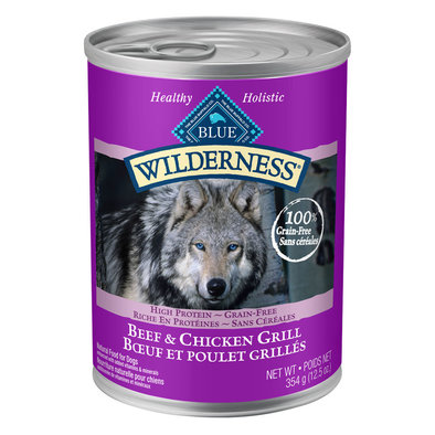 Blue Buffalo, Can, Adult - Wilderness - Beef & Chicken - 354 g - Wet Dog Food
