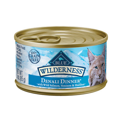 Blue Buffalo, Can, Feline Adult Wilderness - Denali Dinner - 85 g - Wet Cat Food